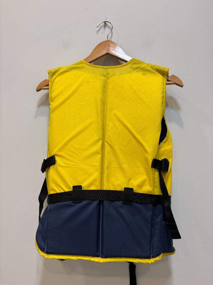 Yellow/Navy Hutchwilco Gemini 403 Buoyancy Vest, Adult Large (105–120 cm chest)