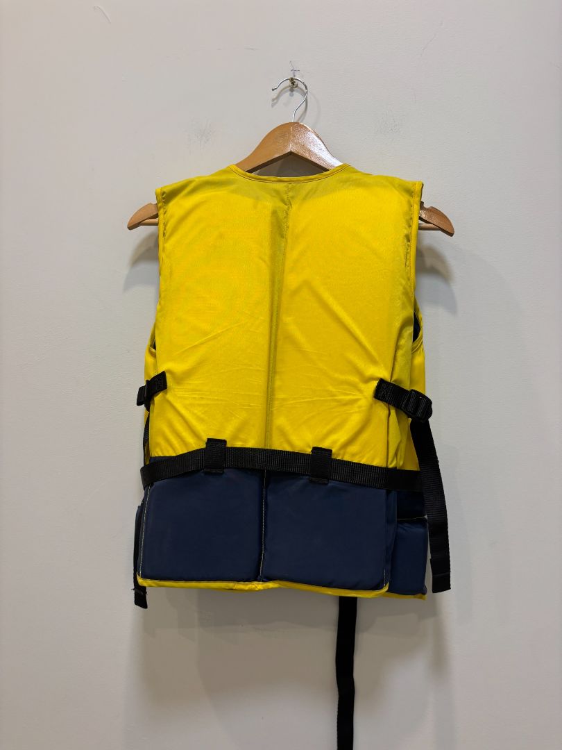 Yellow/Navy Hutchwilco Gemini 403 Buoyancy Vest, Adult Large (105–120 cm chest)