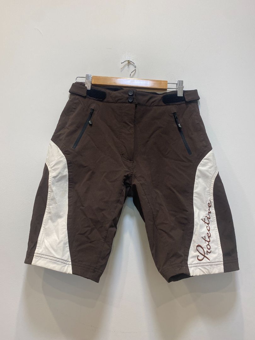 Brown Protective MTB Shorts, 38