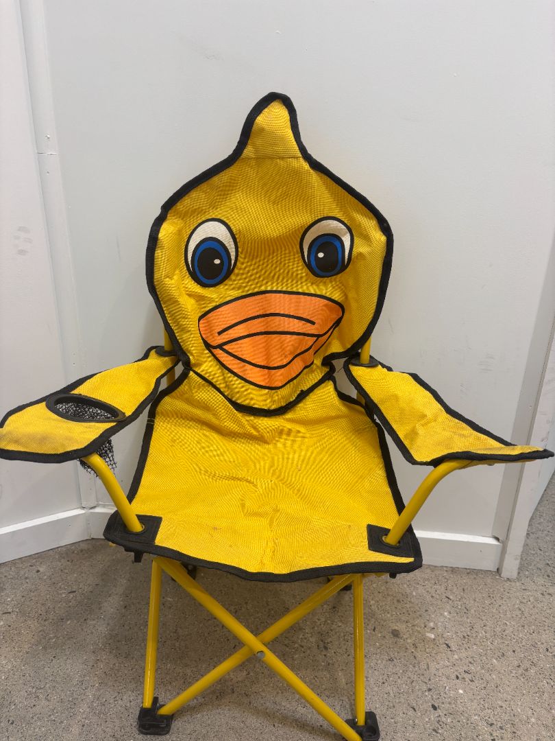 Yellow  Kids Duck Folding Chair, Kids