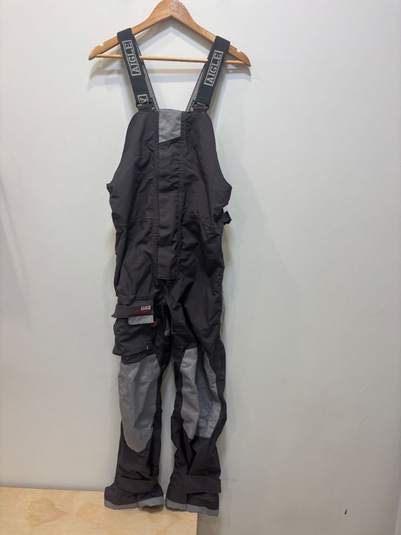 Grey/Black Aigle Actimum Waterproof Overalls, XS