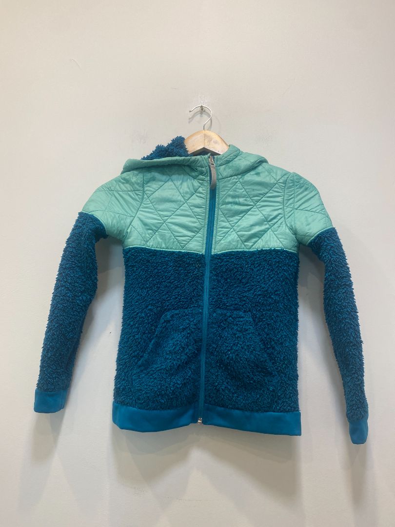 Teal Spyder Kids Hybrid Fleece Jacket, S