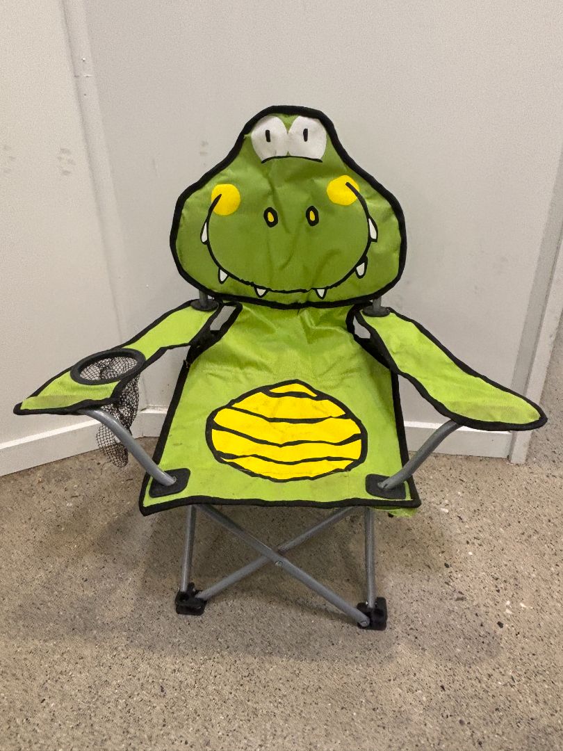 Green  Kids Dinosaur Folding Chair, Kids