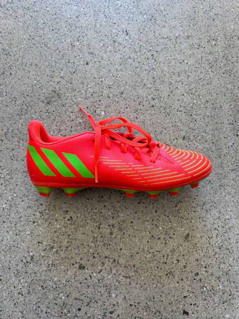 Red Adidas Predator soccer boots, EU 36