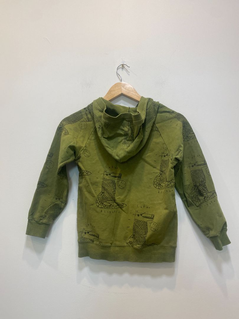 Green  Zip Hoodie Alligator, 8