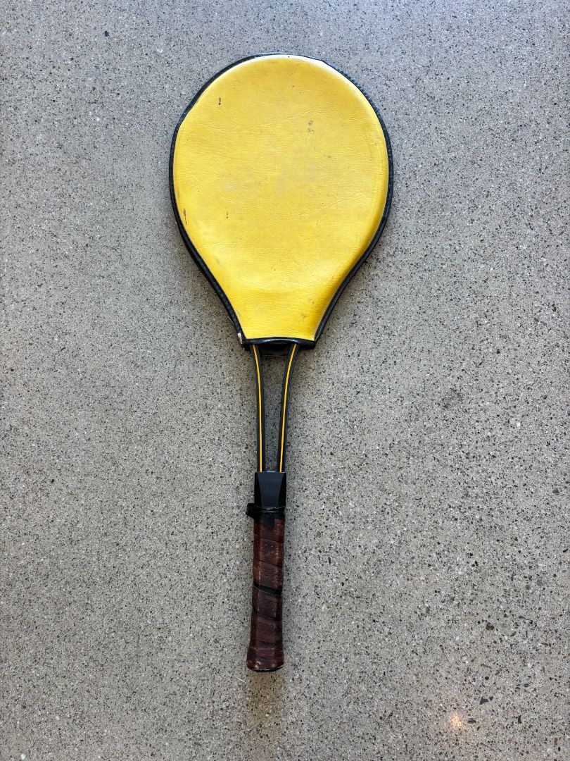 Yellow Wynrod Wooden tennis racket, Adult