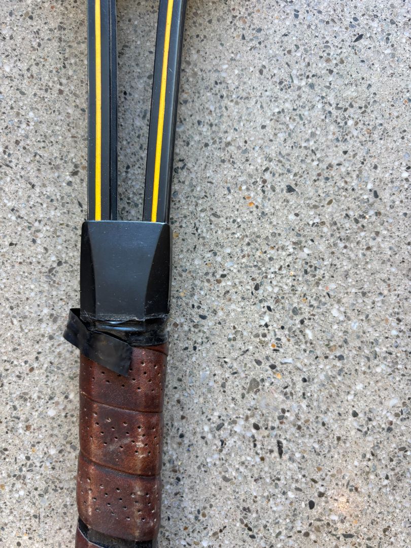 Yellow Wynrod Wooden tennis racket, Adult