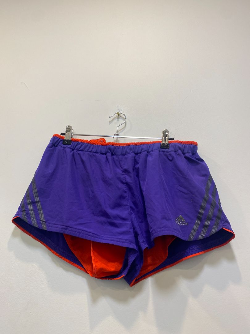 Purple Adidas Running Shorts, UK 16