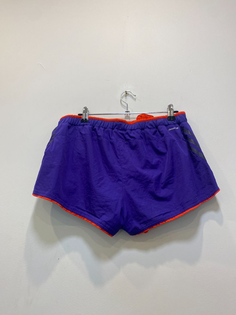 Purple Adidas Running Shorts, UK 16