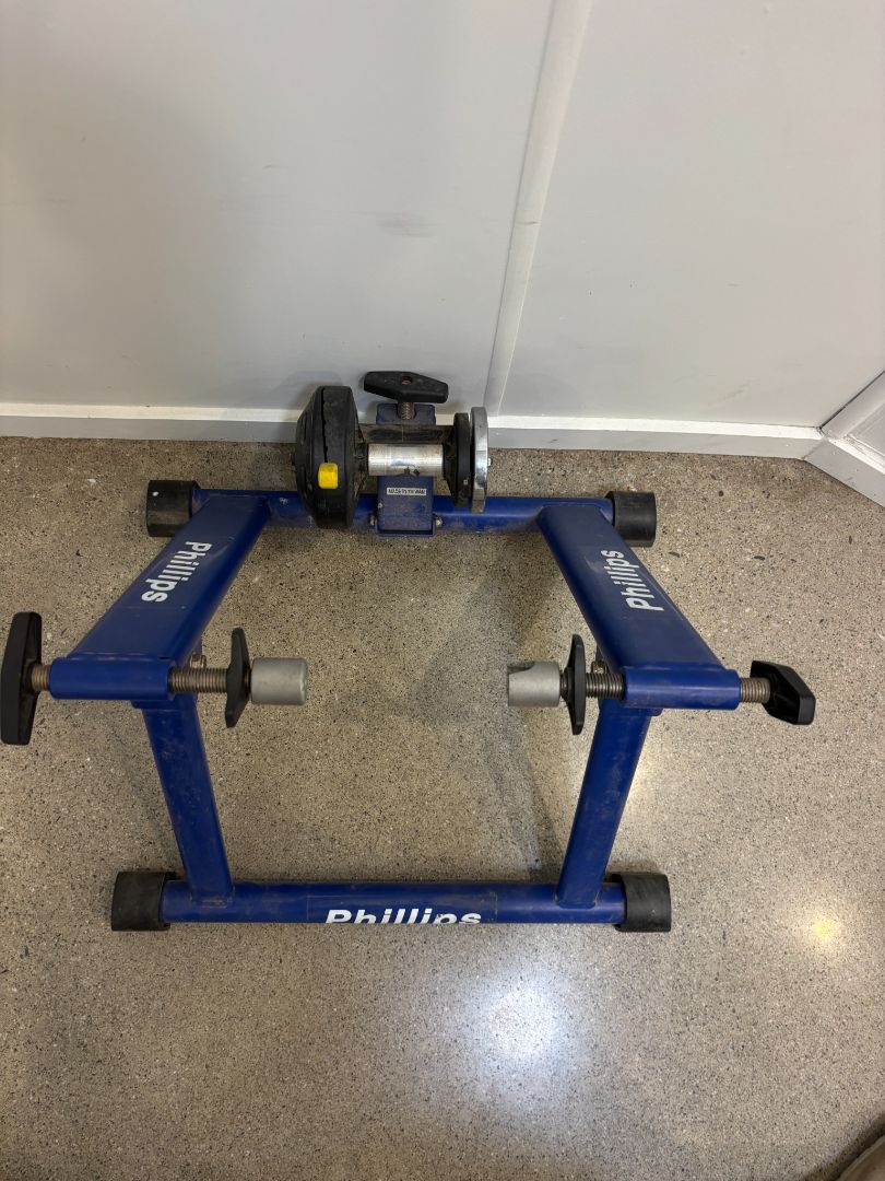 Blue Phillips Bike trainer