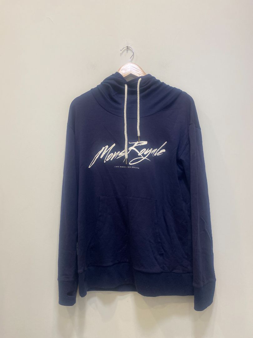 Navy Mons Royale Hoodie, M