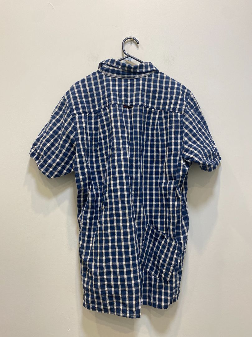 Blue Kathmandu Short Sleeve Shirt, Men L