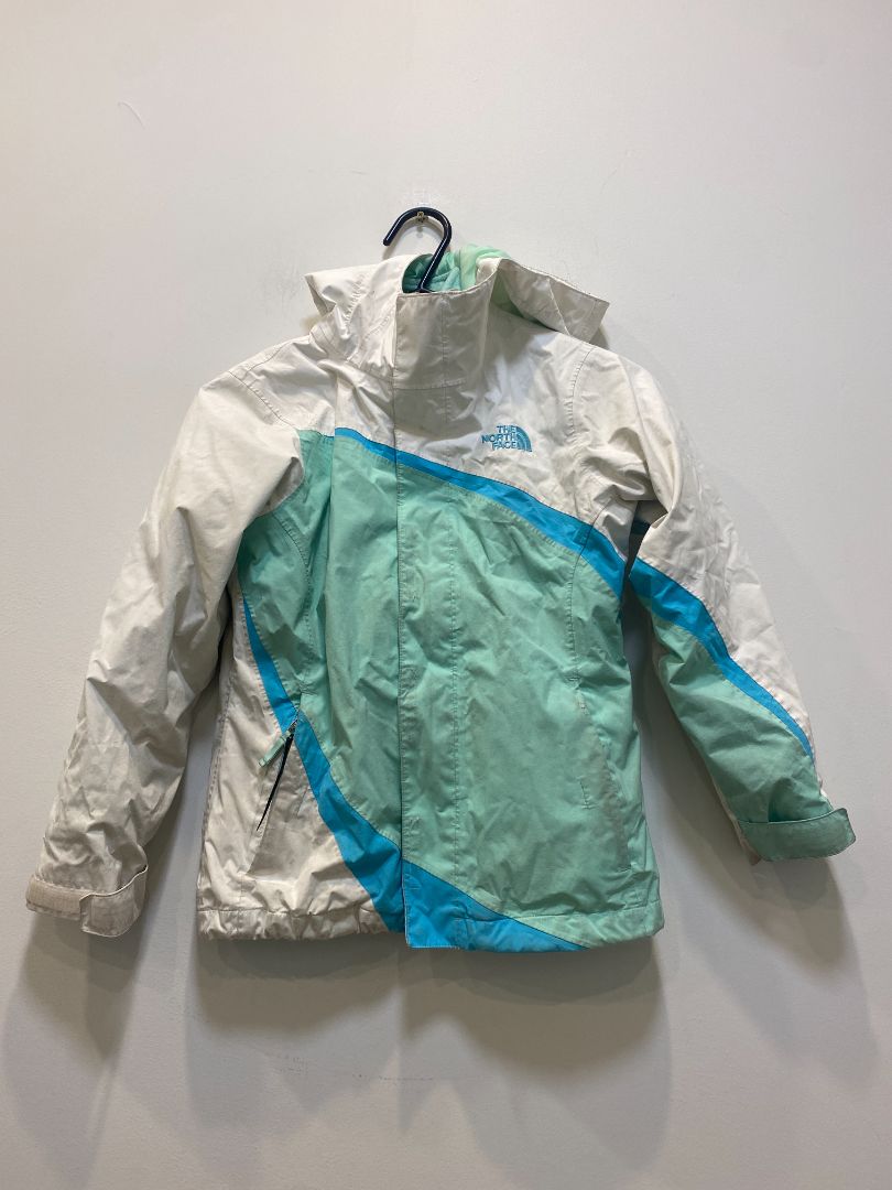 White The North Face Jacket, Girls S (7-8)