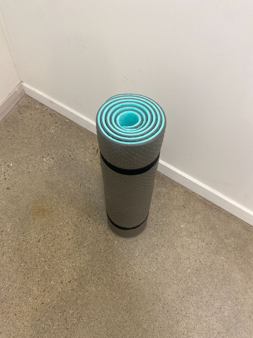 Grey  Yoga mat