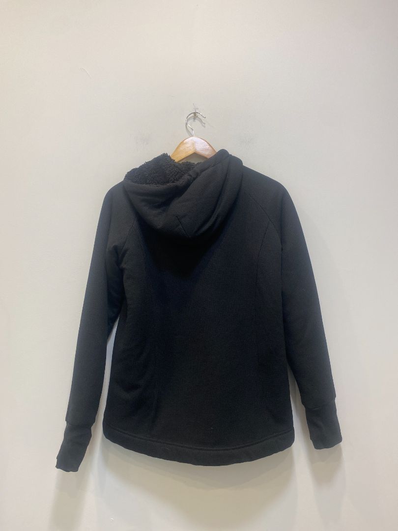 Black Macpac Hooded fleece jacket, 10