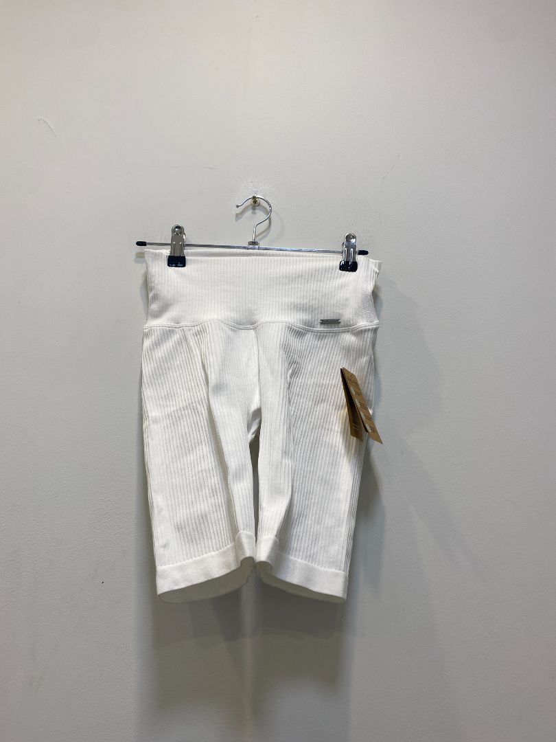 White Aim’n Biker shorts, S