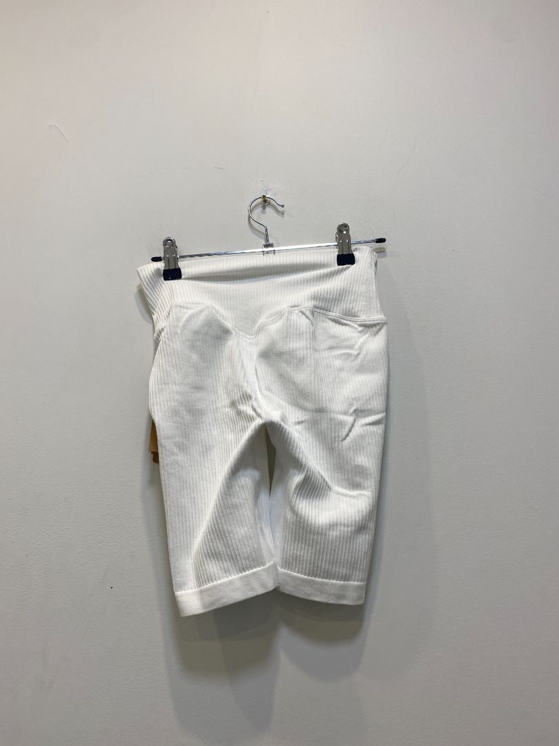 White Aim’n Biker shorts, S