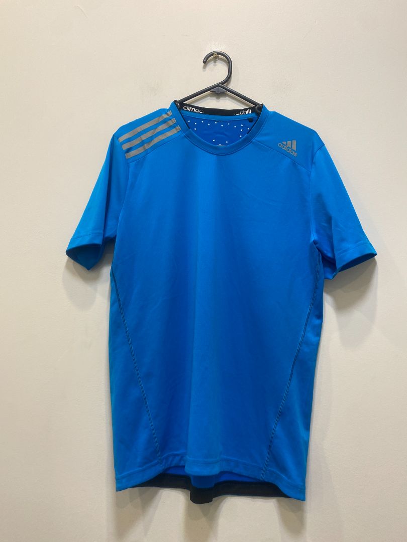 Blue Adidas Climachill Tee, M