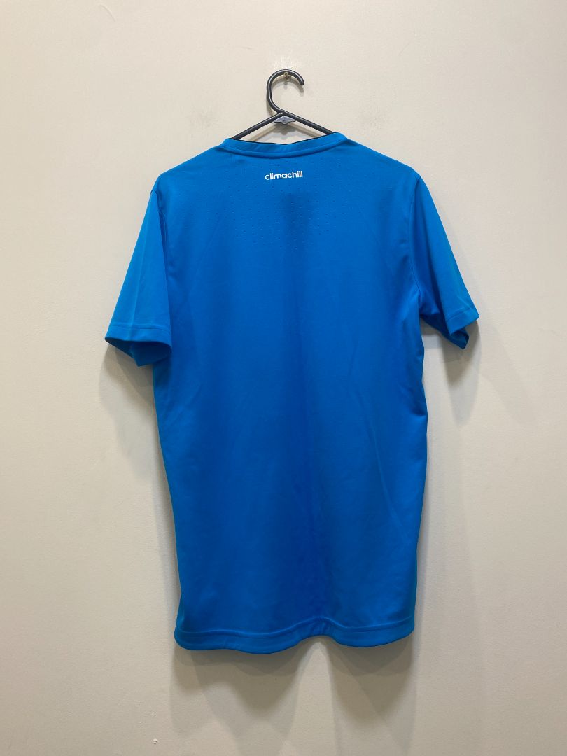 Blue Adidas Climachill Tee, M