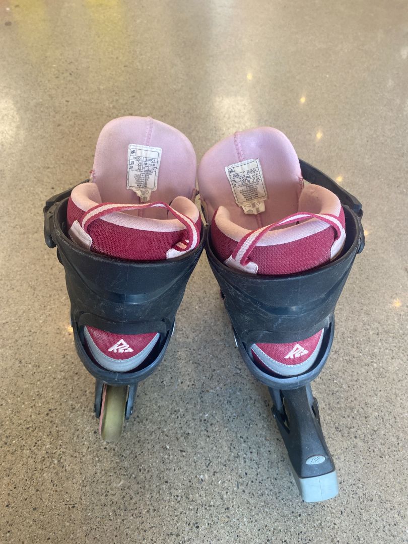 Pink K2 Inline Skates, US 3-6