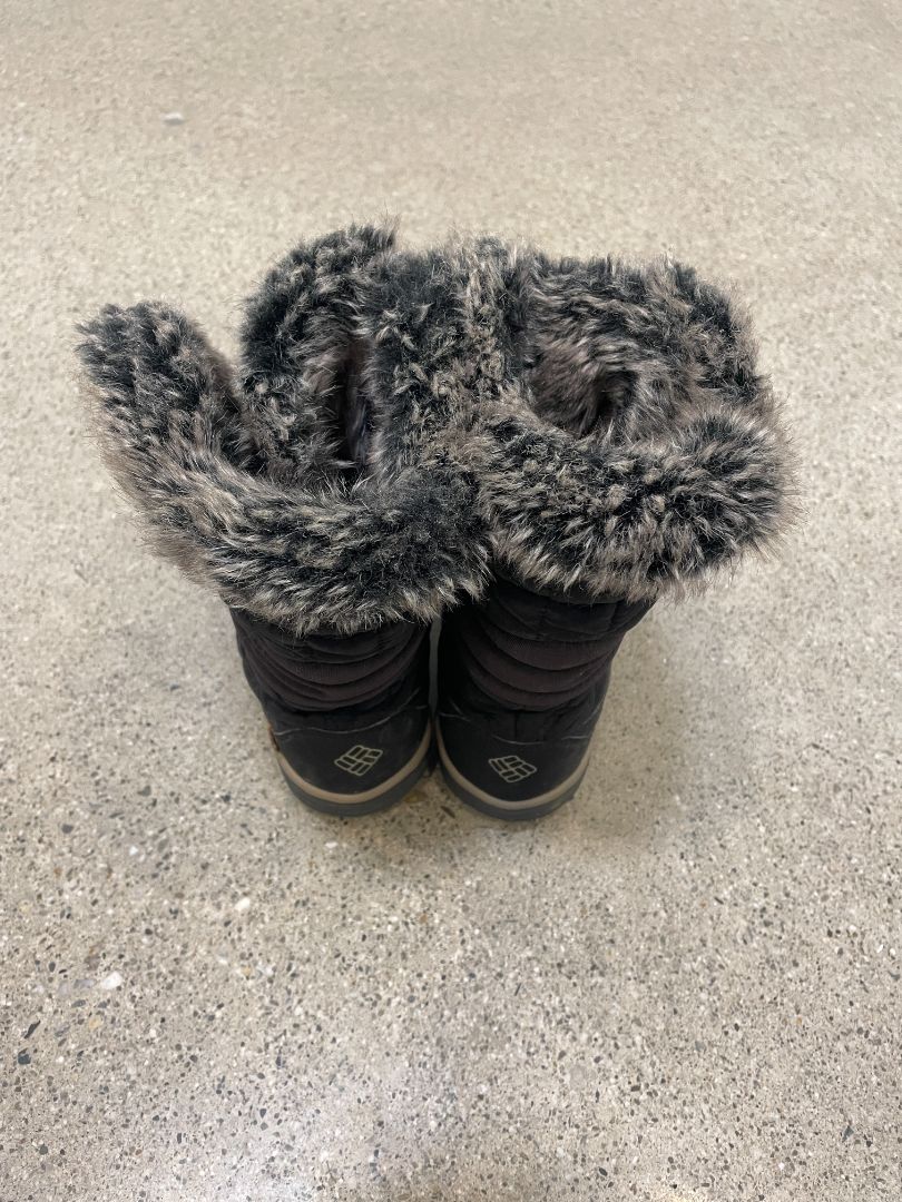 Black Columbia Waterproof Winter Boots, EU 37 / UK 4