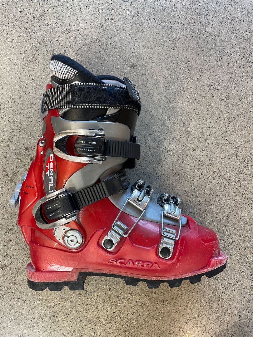 Red Scarpa Denali TT, Mondo 24.5 / BSL 287mm