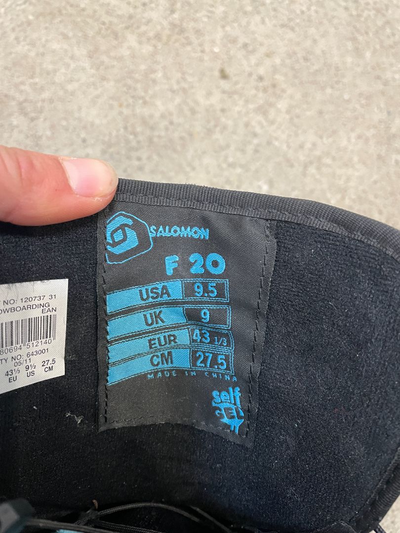 Black Salomon F20, 27.5
