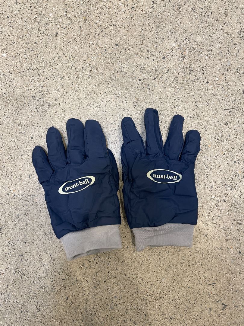 Navy Montbell Ski Gloves, Kids / Small