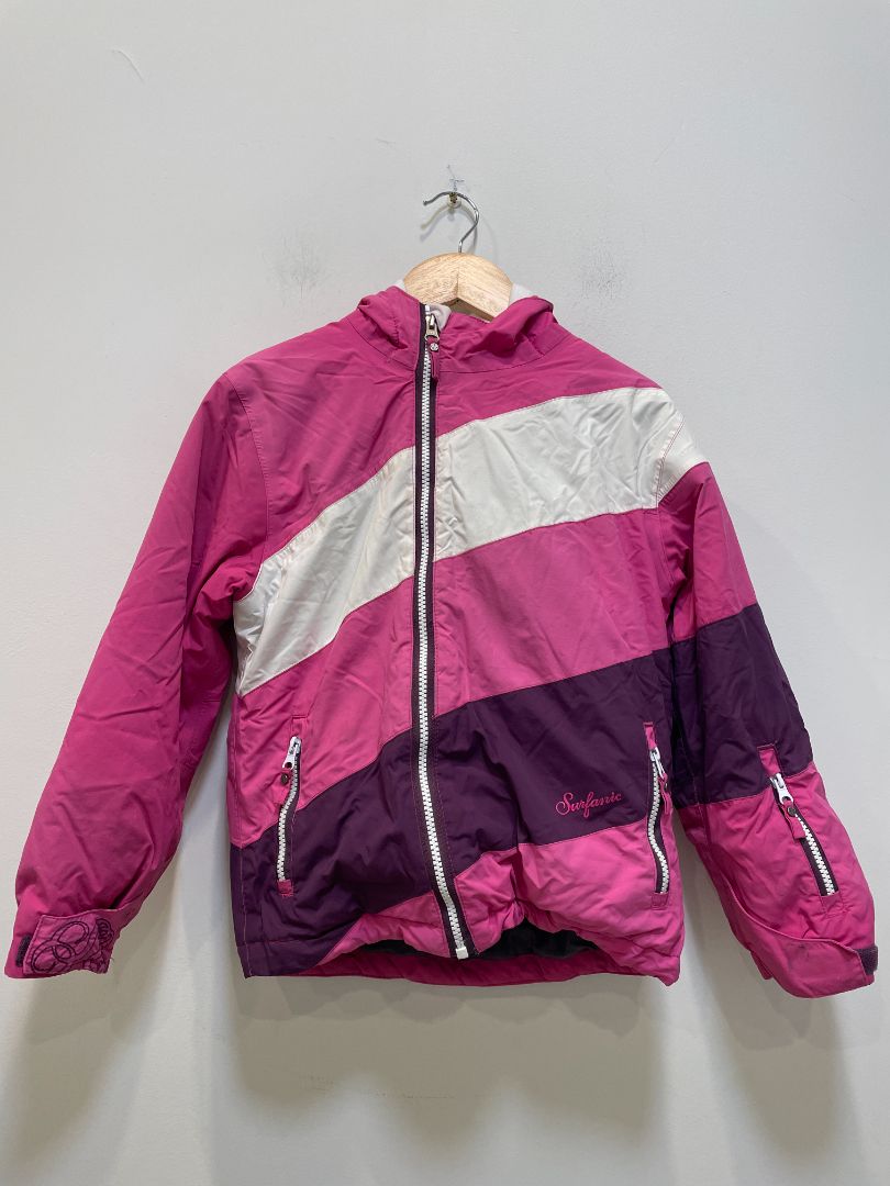 Pink Surfanic Ski Jacket, 7-8 / 128cm