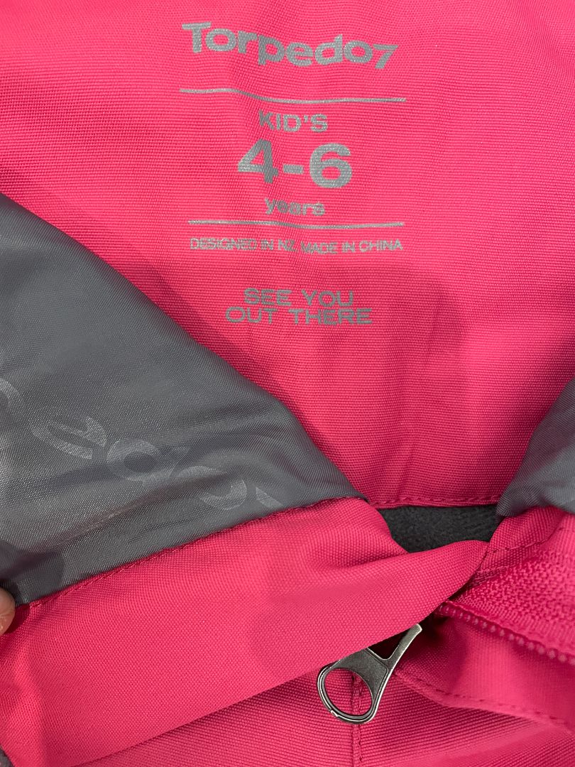 Pink Torpedo7 Ski Pants, 4-6 years