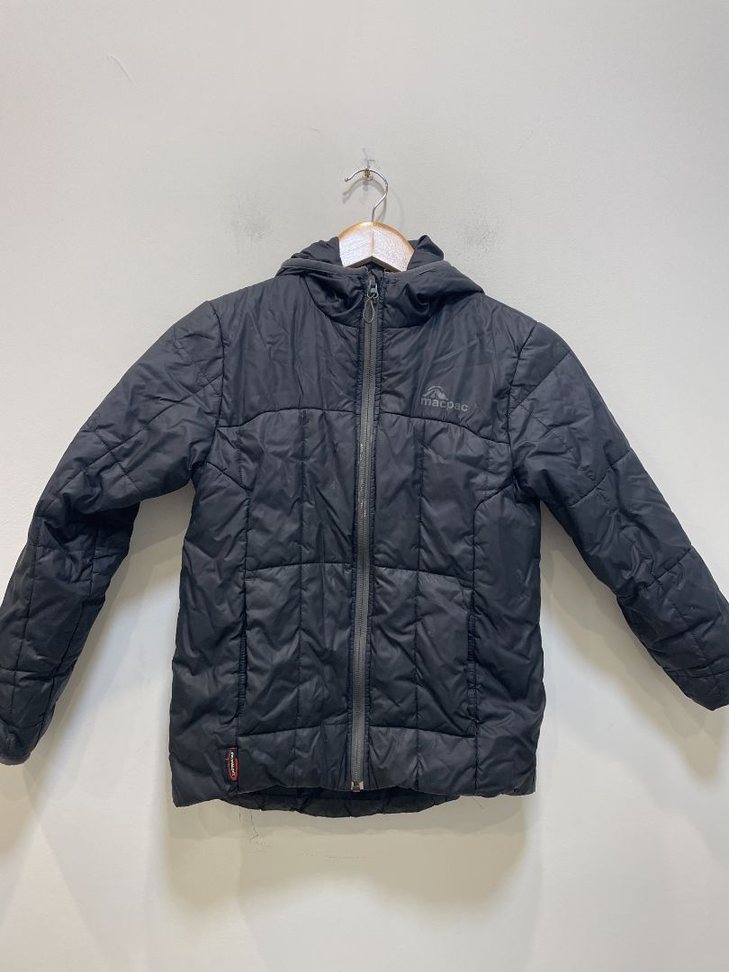 Black Macpac Kids Hooded Jacket, 10Y