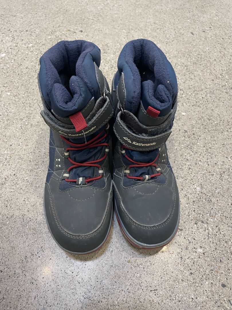 Navy Kathmandu Winterburn Kids Boot, EU 34.7