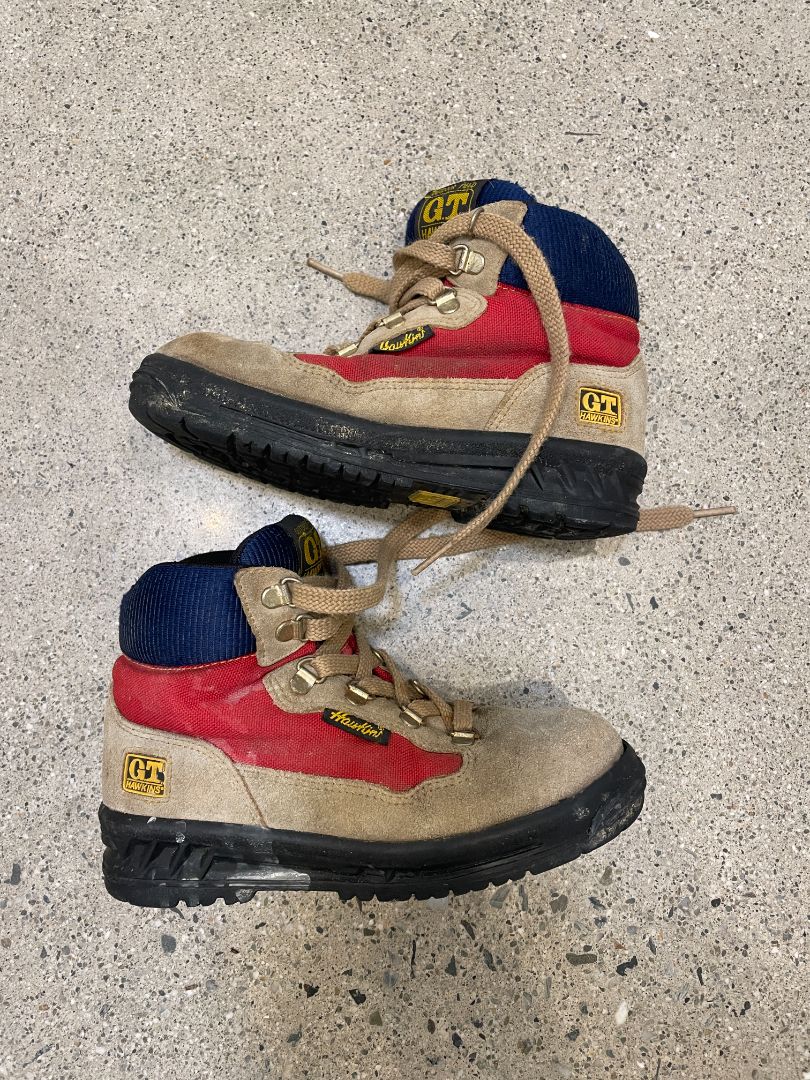 Tan Hawkins Kids hiking boots, 20.0