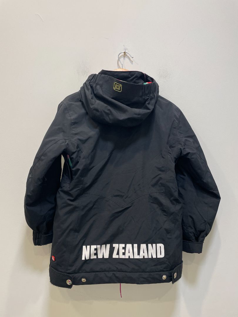 Black Belowzero Kids Ski Jacket, 128 / approx. age 7-8