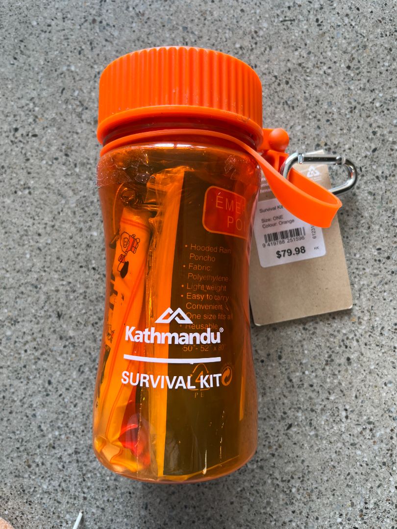 Kathmandu Backpack, 70L+15L & Survival kit