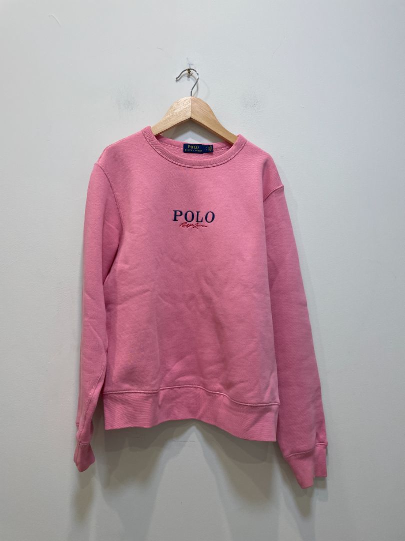 Pink Polo Ralph Lauren Crewneck Sweatshirt, Women's S