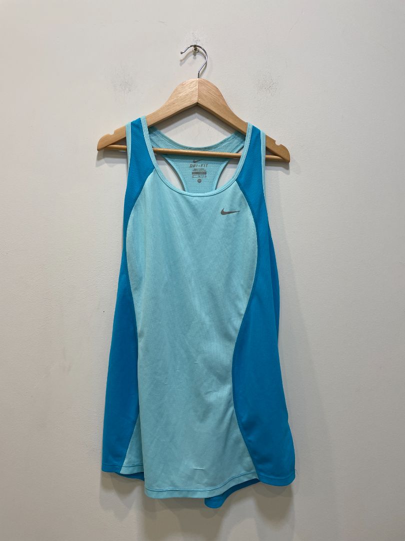 Blue Nike Dri-FIT Racerback Tank, M