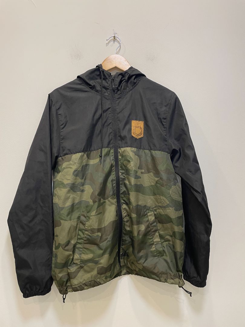 Black Commencal Camo Windbreaker, Men's Small