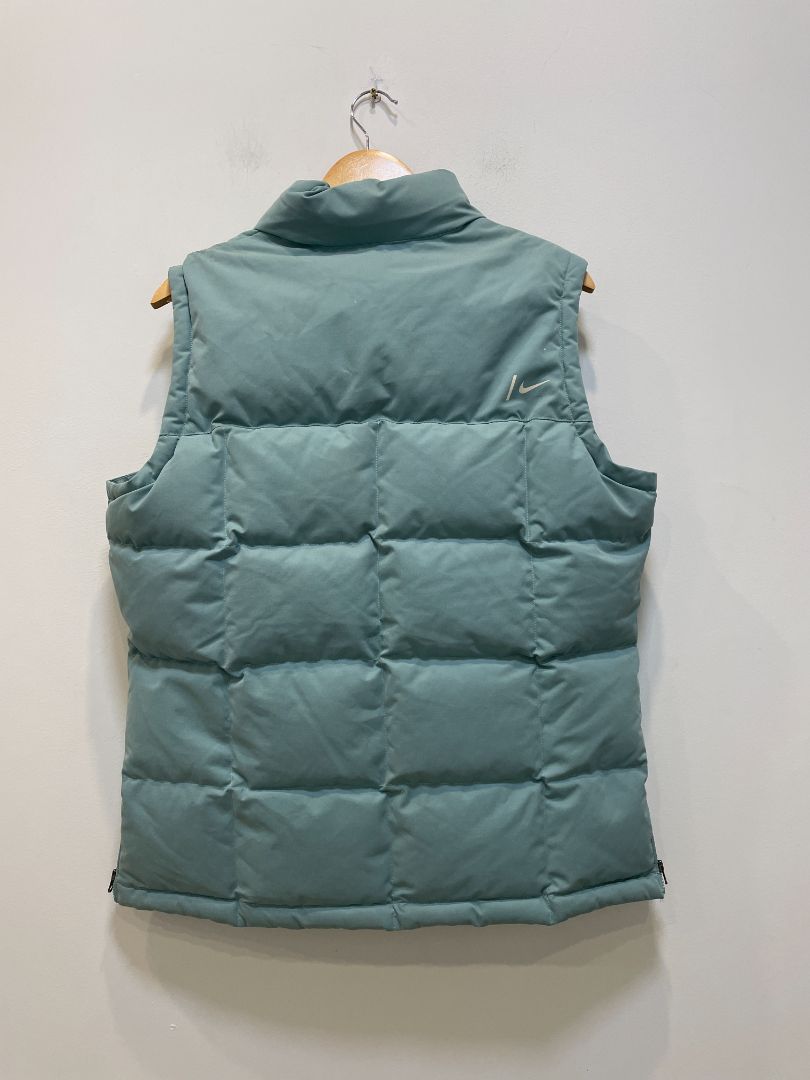 Teal Nike Puffer Vest, L