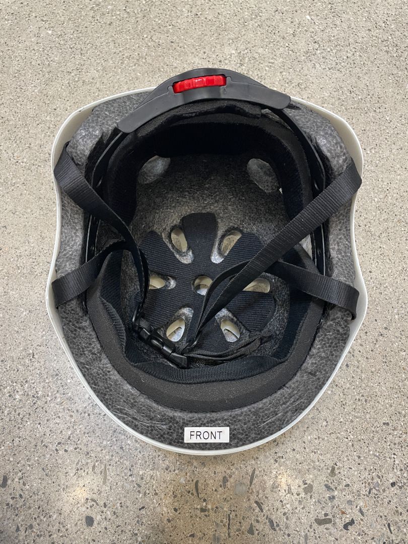 White  Skate Helmet, 54-58 cm