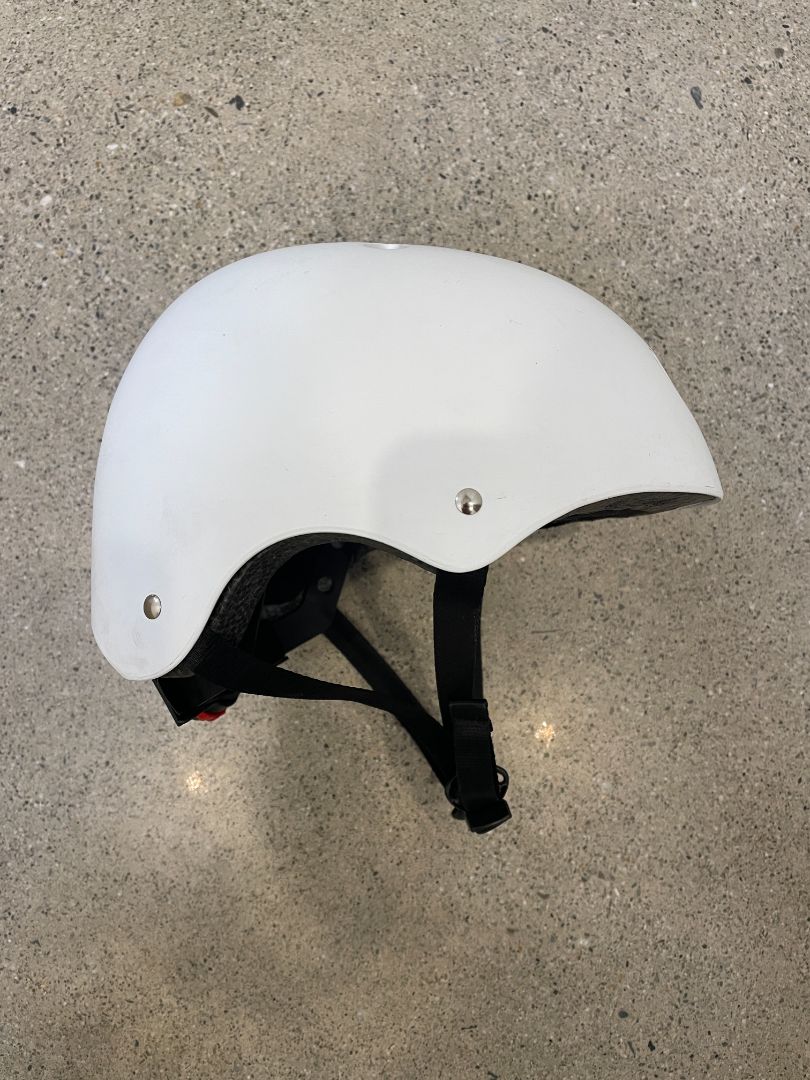 White  Skate Helmet, 54-58 cm