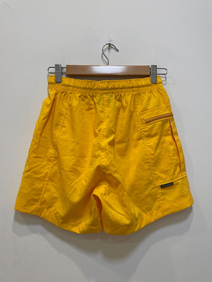 Yellow Earth Sea Sky Nylon Canvas Shorts, Women’s 10