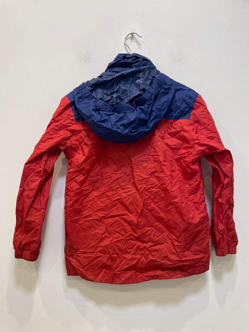 Red Macpac Packable rain jacket, 6 years