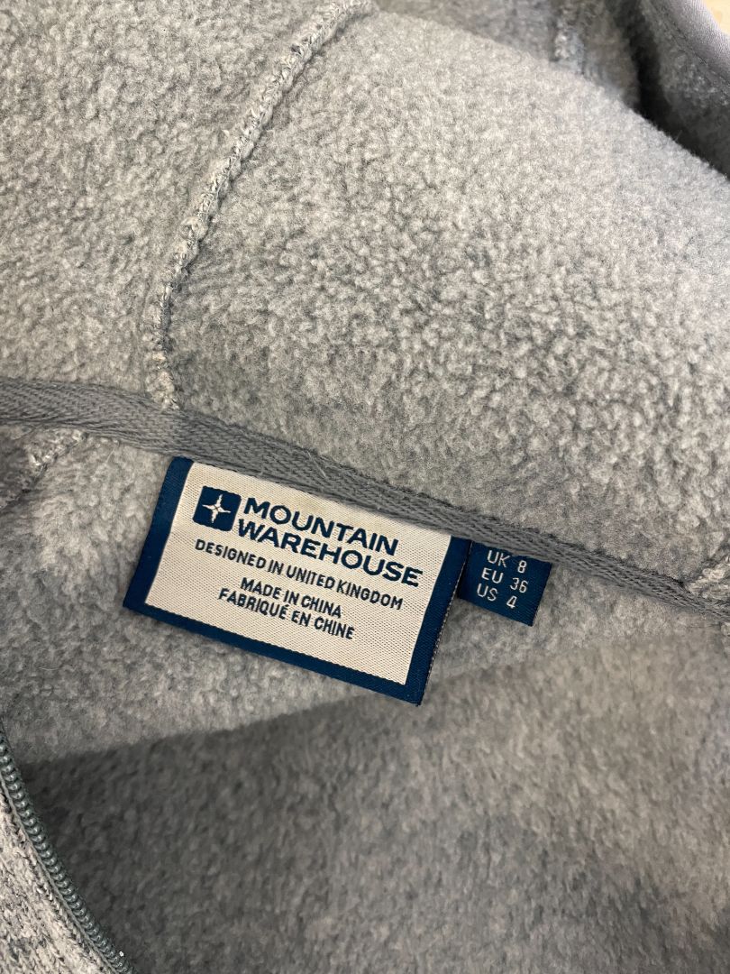 Grey Mountain Warehouse Fleece hoodie, UK 8 / EU 36
