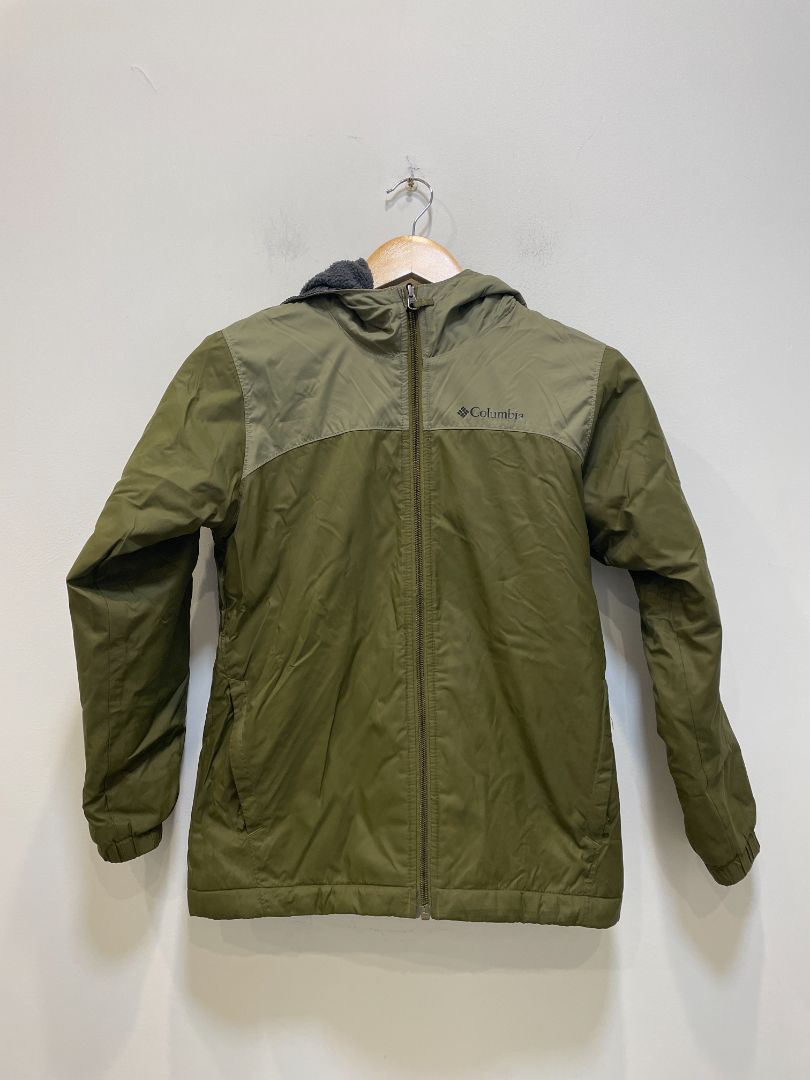 Green Columbia Fleece-lined jacket, M / 10-12