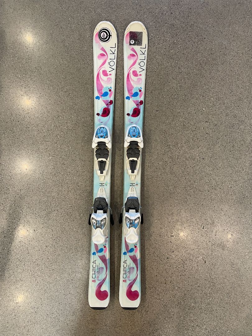 White Völkl Chica, 110cm