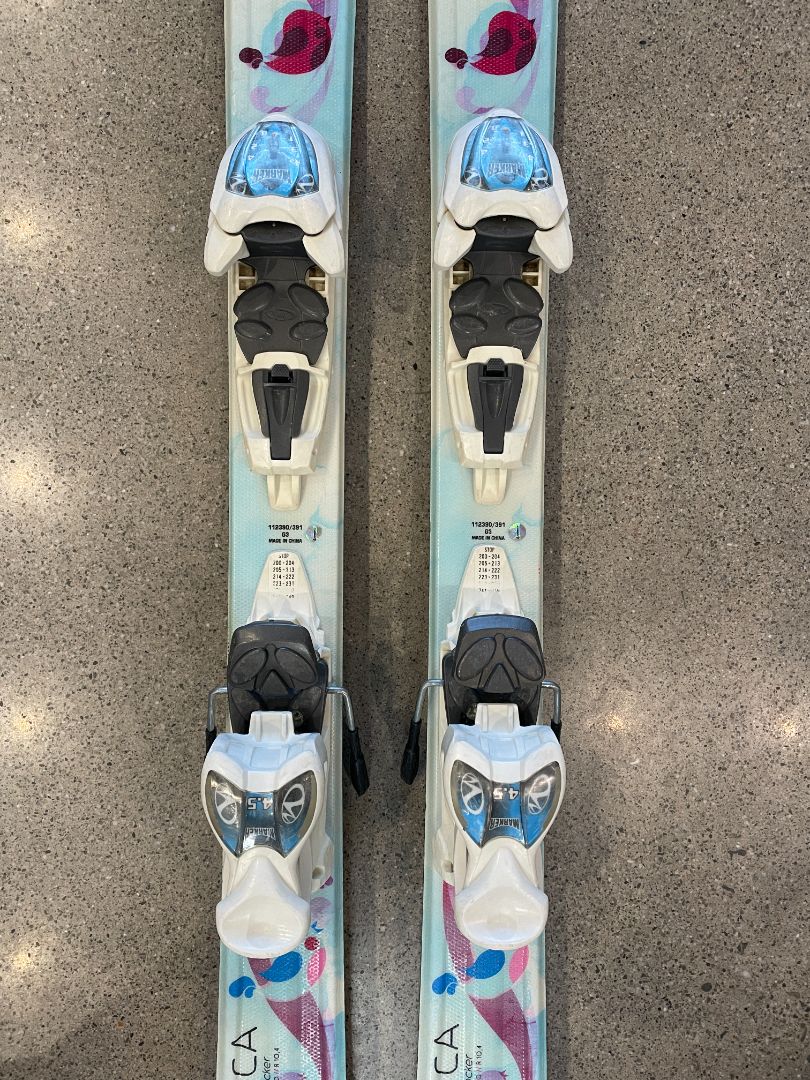 White Völkl Chica, 110cm