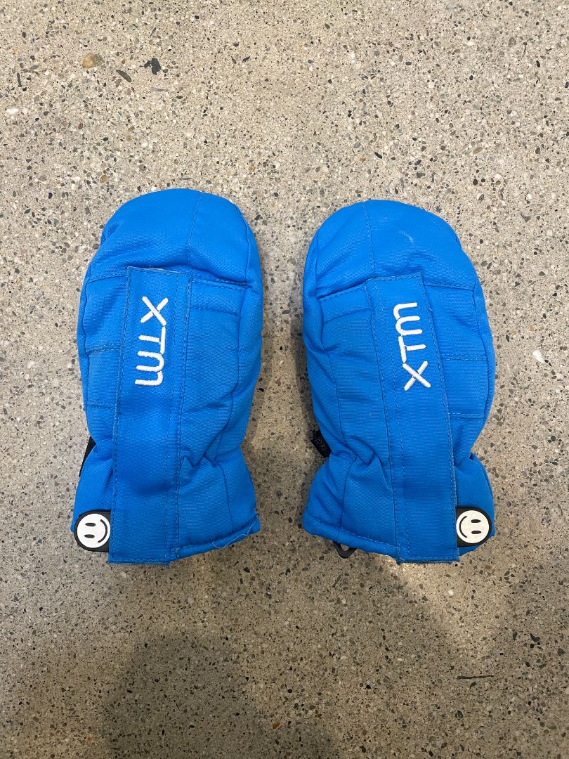 Blue XTM Snow Mittens, Tiny / 3XS