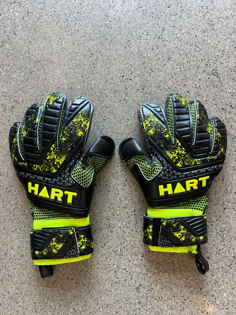 Black/Yellow HART Goalkeeping Gloves, One Size