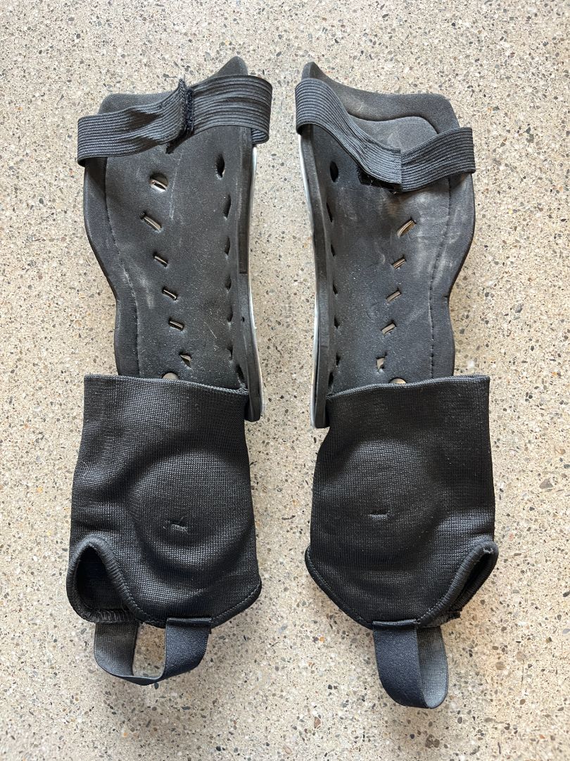 Blue/Silver  Youth shin guards, Youth